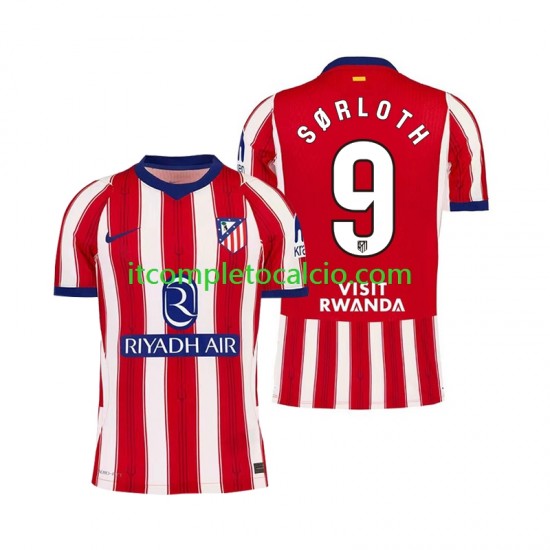 Maglia Atlético Madrid Alexander Sorloth 9 Divisa Home 2026-2027 Manica Corta ,Uomo Maglia Atlético Madrid Alexander Sorloth 9 Divisa Home 2026-2027 Manica Corta ,Uomo