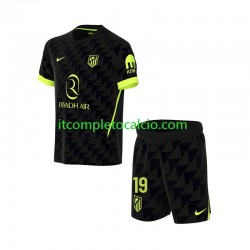 Maglia Atlético Madrid Julian Alvarez 19 Divisa Away 2026-2027 Manica Corta ,Bambino