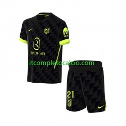 Maglia Atlético Madrid Obed Vargas 21 Divisa Away 2026-2027 Manica Corta ,Bambino