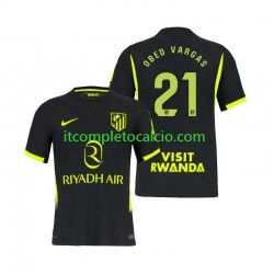 Maglia Atlético Madrid Obed Vargas 21 Divisa Away 2026-2027 Manica Corta ,Uomo Maglia Atlético Madrid Obed Vargas 21 Divisa Away 2026-2027 Manica Corta ,Uomo