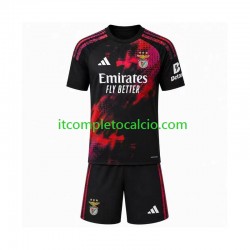 Maglia Benfica Terza Divisa 2026-2027 Manica Corta ,Bambino