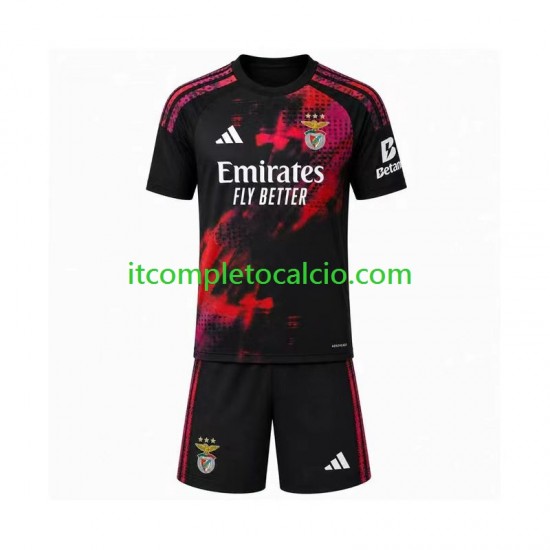Maglia Benfica Terza Divisa 2026-2027 Manica Corta ,Bambino