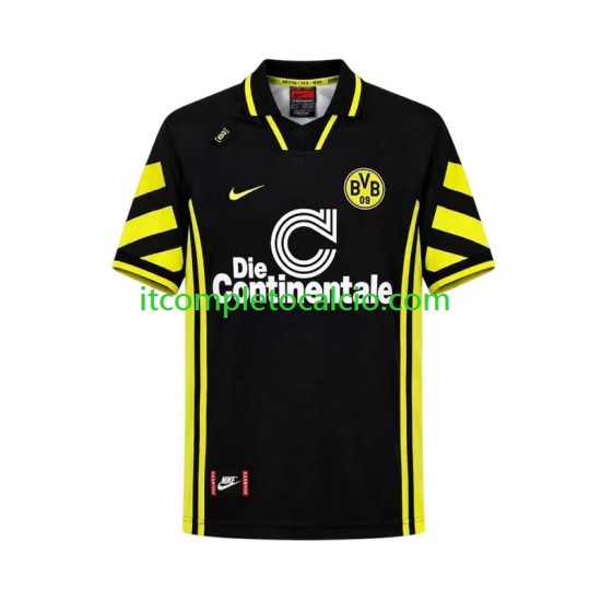 Maglia Borussia Dortmund 1996 Retro Divisa Away Manica Corta ,Uomo