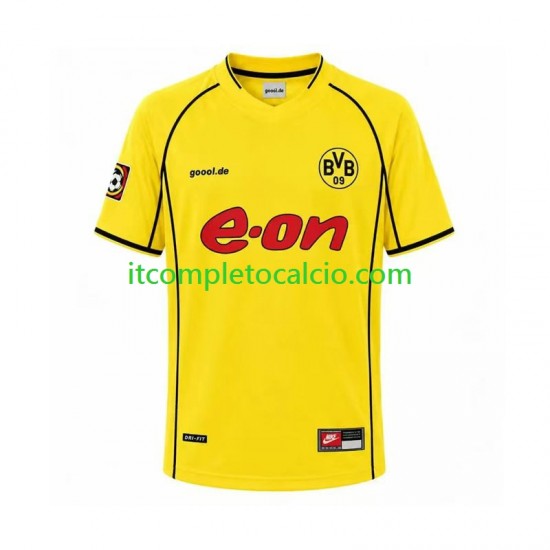 Maglia Borussia Dortmund Retro Divisa Home 2002 Manica Corta ,Uomo