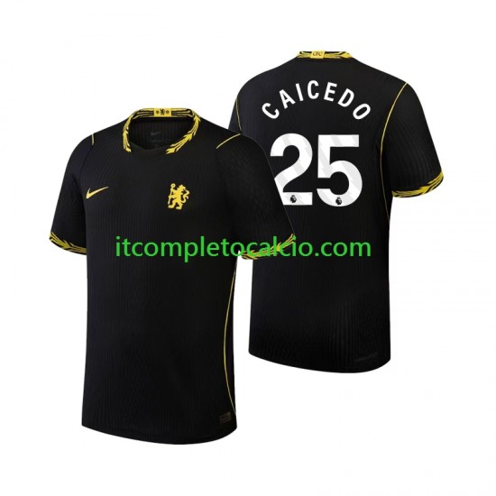 Maglia Chelsea Moises Caicedo 25 Divisa Away 2026-2027 Manica Corta ,Uomo