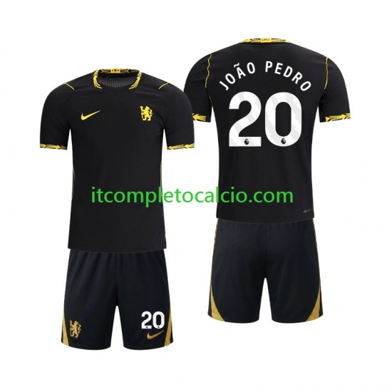 Maglia Chlesea Joao Pedro 20 Divisa Away 2026-2027 Manica Corta ,Bambino
