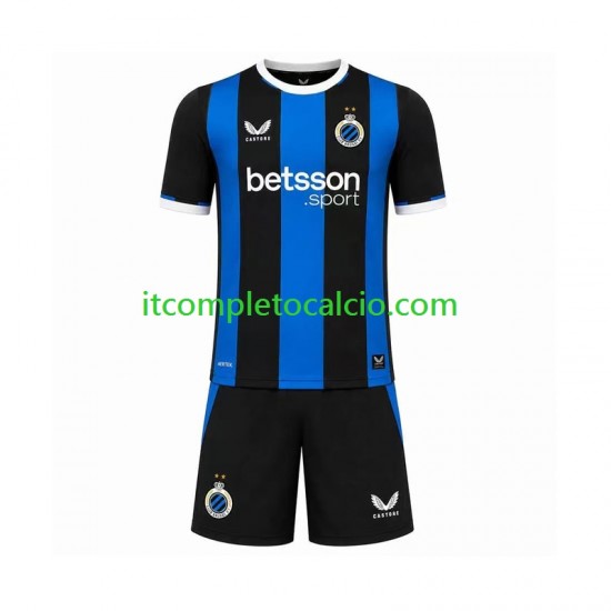 Maglia Club Brugge Divisa Home 2026-2027 Manica Corta ,Bambino