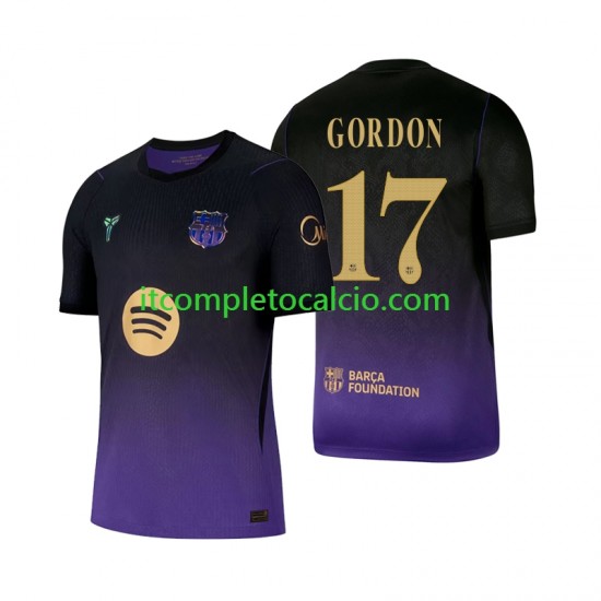 Maglia FC Barcelona Anthony Gordon 17 Divisa Away 2026-2027 Manica Corta ,Uomo Maglia FC Barcelona Anthony Gordon 17 Divisa Away 2026-2027 Manica Corta ,Uomo
