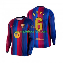 Maglia FC Barcelona Gavi 6 Divisa Home 2026-2027 Manica Lunga ,Uomo Maglia FC Barcelona Gavi 6 Divisa Home 2026-2027 Manica Lunga ,Uomo