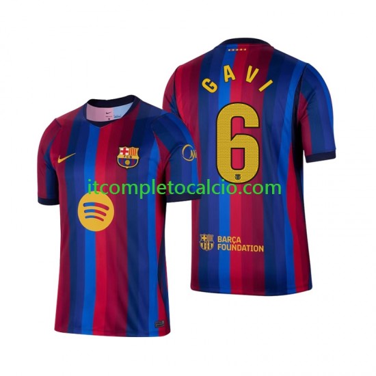 Maglia FC Barcelona Gavi 6 Divisa Home 2026-2027 Manica Corta ,Uomo