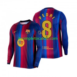 Maglia FC Barcelona Pedri 8 Divisa Home 2026-2027 Manica Lunga ,Uomo Maglia FC Barcelona Pedri 8 Divisa Home 2026-2027 Manica Lunga ,Uomo