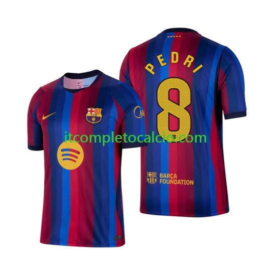 Maglia FC Barcelona Pedri 8 Divisa Home 2026-2027 Manica Corta ,Uomo