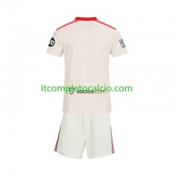 Maglia Sevilla FC Retro Divisa Home 2025-2026 Manica Corta ,Bambino