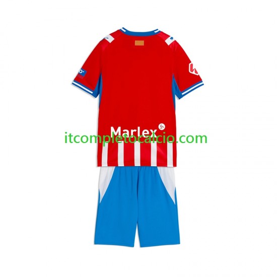 Maglia Girona Divisa Home 2026-2027 Manica Corta ,Bambino