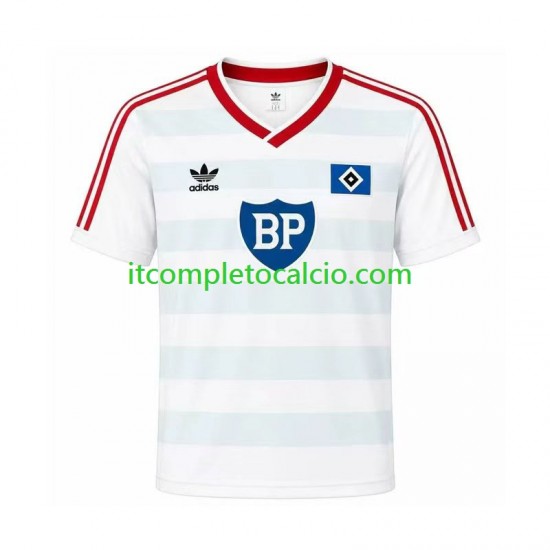Maglia Hamburger SV 1986 Retro Divisa Away Manica Corta ,Uomo