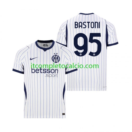 Maglia Inter Milan Alessandro Bastoni 95 Divisa Away 2026-2027 Manica Corta ,Uomo