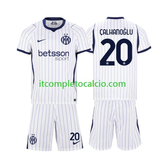 Maglia Inter Milan Hakan Calhanoglu 20 Divisa Away 2026-2027 Manica Corta ,Bambino Maglia Inter Milan Hakan Calhanoglu 20 Divisa Away 2026-2027 Manica Corta ,Bambino