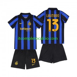 Maglia Inter Milan Lautaro Martinez 13 Divisa Home 2026-2027 Manica Corta ,Bambino Maglia Inter Milan Lautaro Martinez 13 Divisa Home 2026-2027 Manica Corta ,Bambino