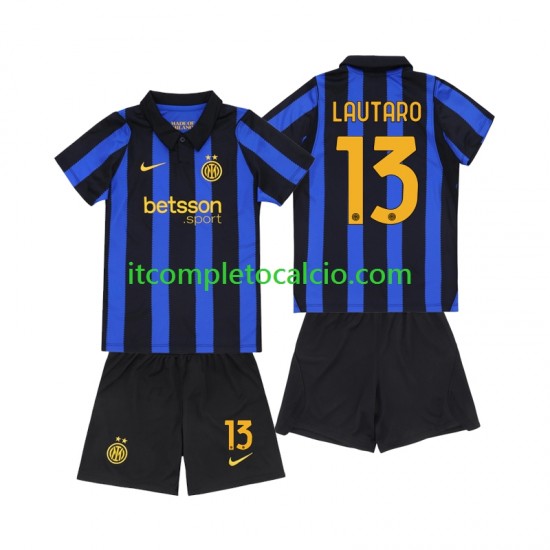 Maglia Inter Milan Lautaro Martinez 13 Divisa Home 2026-2027 Manica Corta ,Bambino Maglia Inter Milan Lautaro Martinez 13 Divisa Home 2026-2027 Manica Corta ,Bambino
