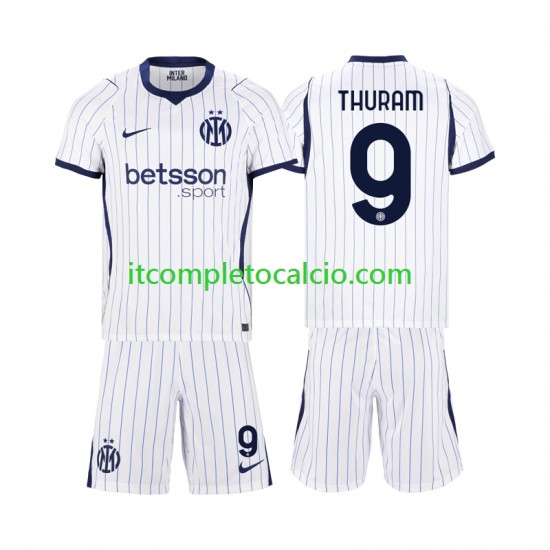 Maglia Inter Milan Marcus Thuram 9 Divisa Away 2026-2027 Manica Corta ,Bambino Maglia Inter Milan Marcus Thuram 9 Divisa Away 2026-2027 Manica Corta ,Bambino