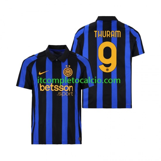 Maglia Inter Milan Marcus Thuram 9 Divisa Home 2026-2027 Manica Corta ,Uomo