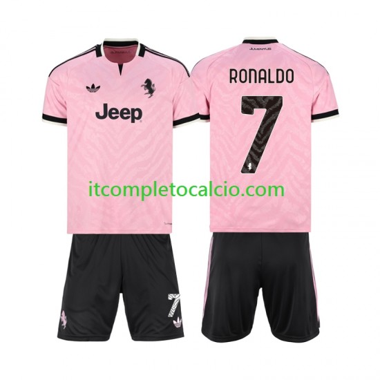 Maglia Juventus Cristiano Ronaldo 7 Divisa Away 2026-2027 Manica Corta ,Bambino