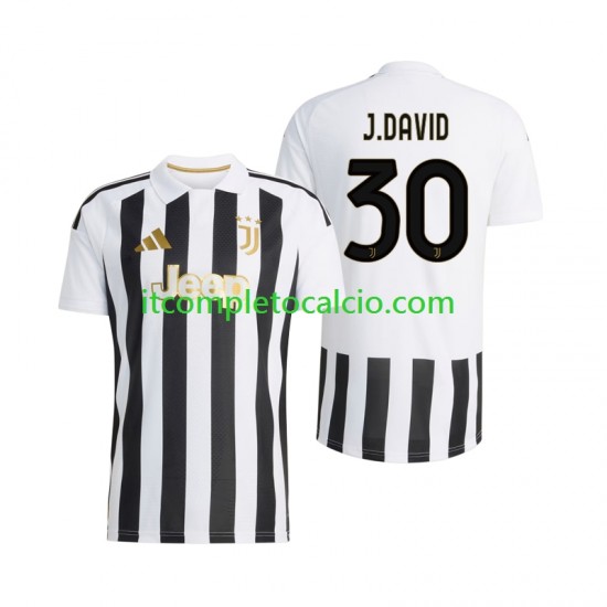 Maglia Juventus Jonathan David 30 Divisa Home 2026-2027 Manica Corta ,Uomo
