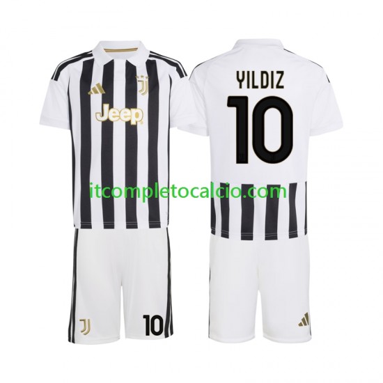 Maglia Juventus Kenan Yildiz 10 Divisa Home 2026-2027 Manica Corta ,Bambino