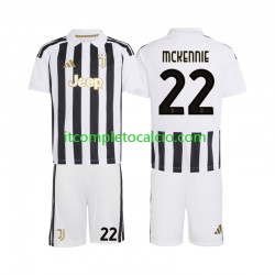 Maglia Juventus Weston McKennie 22 Divisa Home 2026-2027 Manica Corta ,Bambino