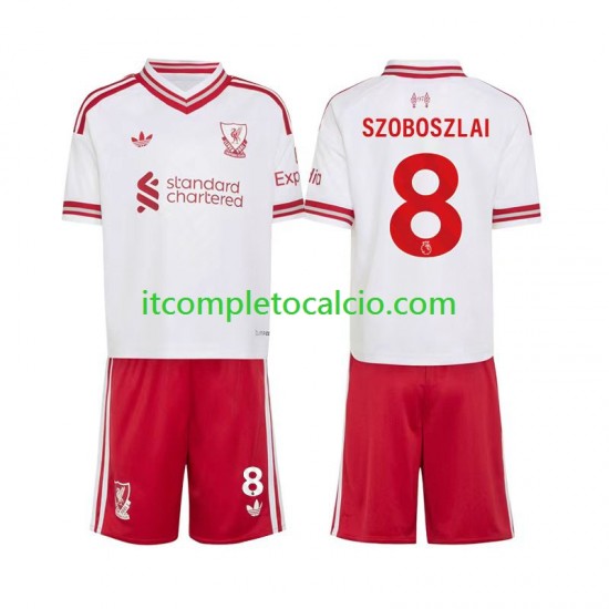 Maglia Liverpool Dominik Szoboszlai 8 Divisa Away 2026-2027 Manica Corta ,Bambino Maglia Liverpool Dominik Szoboszlai 8 Divisa Away 2026-2027 Manica Corta ,Bambino