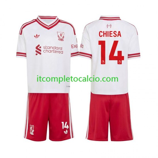 Maglia Liverpool Federico Chiesa 14 Divisa Away 2026-2027 Manica Corta ,Bambino Maglia Liverpool Federico Chiesa 14 Divisa Away 2026-2027 Manica Corta ,Bambino