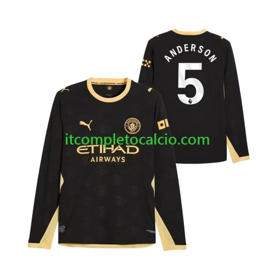 Maglia Manchester City Elliot Anderson 5 Divisa Away 2026-2027 Manica Lunga ,Uomo Maglia Manchester City Elliot Anderson 5 Divisa Away 2026-2027 Manica Lunga ,Uomo