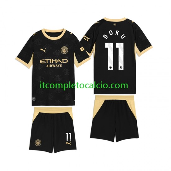 Maglia Manchester City Jeremy Doku 11 Divisa Away 2026-2027 Manica Corta ,Bambino Maglia Manchester City Jeremy Doku 11 Divisa Away 2026-2027 Manica Corta ,Bambino