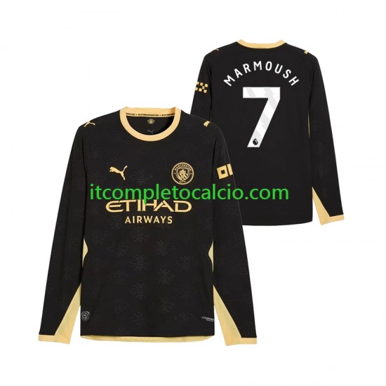 Maglia Manchester City Omar Marmoush 7 Divisa Away 2026-2027 Manica Lunga ,Uomo Maglia Manchester City Omar Marmoush 7 Divisa Away 2026-2027 Manica Lunga ,Uomo