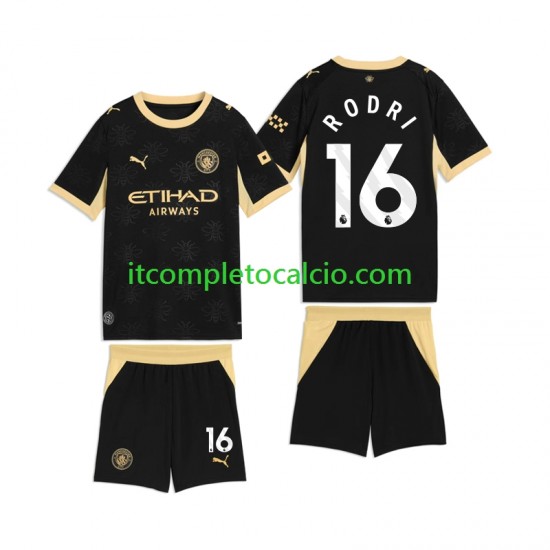 Maglia Manchester City Rodri 16 Divisa Away 2026-2027 Manica Corta ,Bambino Maglia Manchester City Rodri 16 Divisa Away 2026-2027 Manica Corta ,Bambino