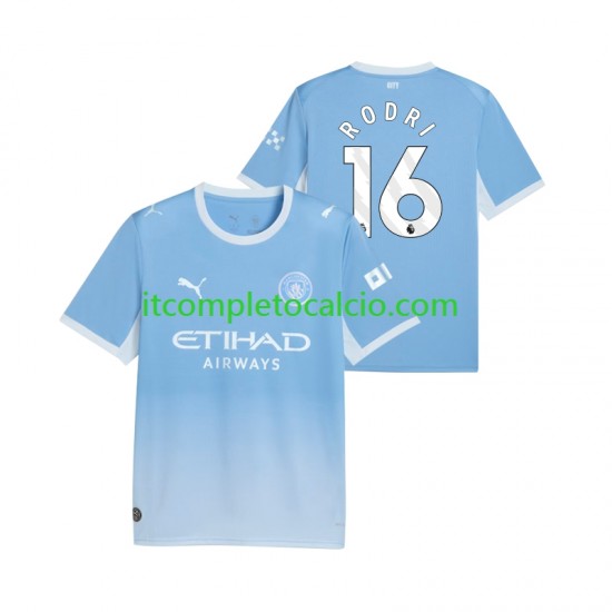 Maglia Manchester City Rodri 16 Divisa Home 2026-2027 Manica Corta ,Uomo Maglia Manchester City Rodri 16 Divisa Home 2026-2027 Manica Corta ,Uomo