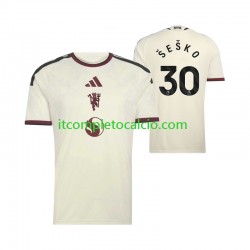 Maglia Manchester United Benjamin Sesko 30 Terza Divisa 2026-2027 Manica Corta ,Uomo Maglia Manchester United Benjamin Sesko 30 Terza Divisa 2026-2027 Manica Corta ,Uomo