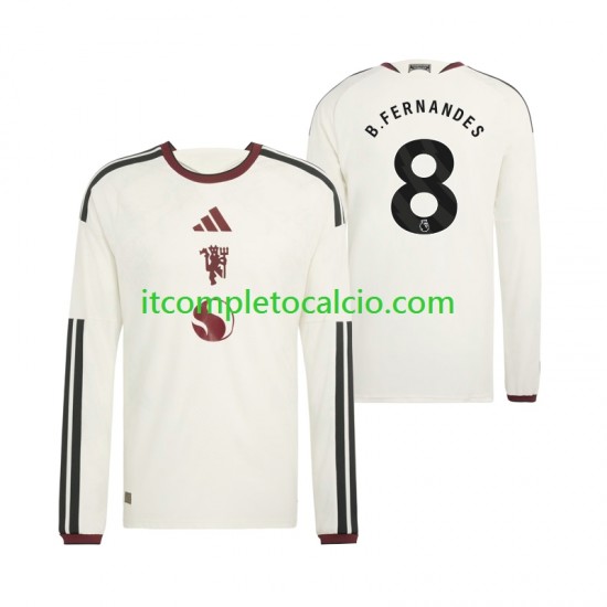 Maglia Manchester United Bruno Fernandes 8 Terza Divisa 2026-2027 Manica Lunga ,Uomo Maglia Manchester United Bruno Fernandes 8 Terza Divisa 2026-2027 Manica Lunga ,Uomo