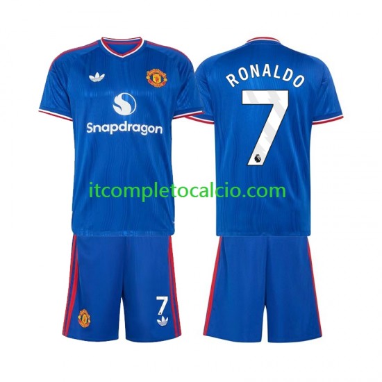 Maglia Manchester United Cristiano Ronaldo 7 Divisa Away 2026-2027 Manica Corta ,Bambino