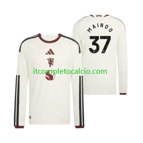 Maglia Manchester United Kobbie Mainoo 37 Terza Divisa 2026-2027 Manica Lunga ,Uomo