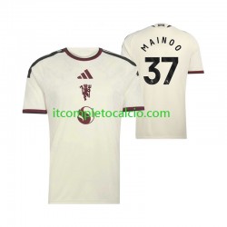 Maglia Manchester United Kobbie Mainoo 37 Terza Divisa 2026-2027 Manica Corta ,Uomo