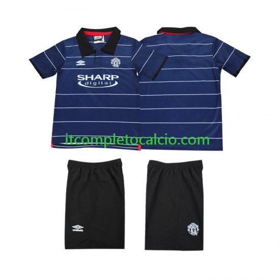 Maglia Manchester United 2000 Retro Divisa Away 1999 Manica Corta ,Bambino Maglia Manchester United 2000 Retro Divisa Away 1999 Manica Corta ,Bambino