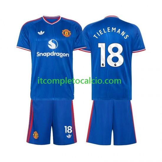 Maglia Manchester United Youri Tielemans 18 Divisa Away 2026-2027 Manica Corta ,Bambino Maglia Manchester United Youri Tielemans 18 Divisa Away 2026-2027 Manica Corta ,Bambino