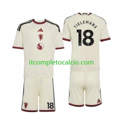 Maglia Manchester United Youri Tielemans 18 Terza Divisa 2026-2027 Manica Corta ,Bambino Maglia Manchester United Youri Tielemans 18 Terza Divisa 2026-2027 Manica Corta ,Bambino
