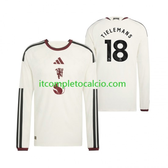Maglia Manchester United Youri Tielemans 18 Terza Divisa 2026-2027 Manica Lunga ,Uomo Maglia Manchester United Youri Tielemans 18 Terza Divisa 2026-2027 Manica Lunga ,Uomo