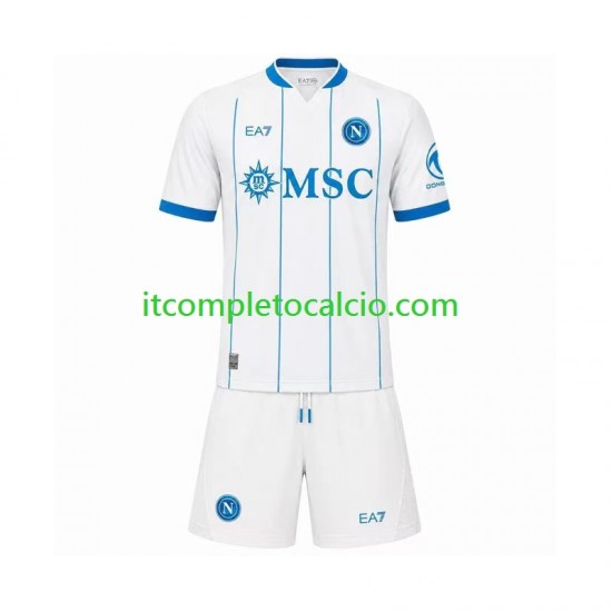 Maglia Napoli Divisa Away 2026-2027 Manica Corta ,Bambino