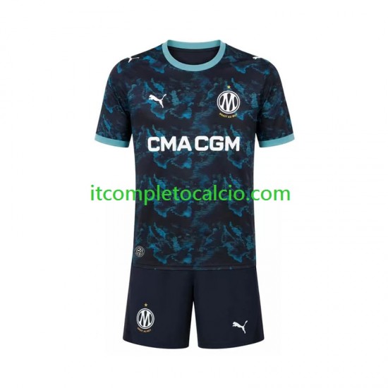 Maglia Olympique de Marseille Divisa Away 2026-2027 Manica Corta ,Bambino