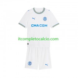 Maglia Olympique de Marseille Divisa Home 2026-2027 Manica Corta ,Bambino
