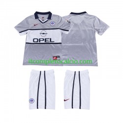 Maglia Paris Saint-Germain 2000 2001 Retro Divisa Away Manica Corta ,Bambino