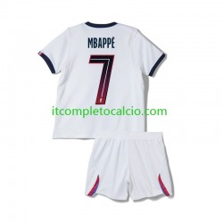 Maglia Paris Saint-Germain Mbappé Kylian 7 Divisa Away 2026-2027 Manica Corta ,Bambino